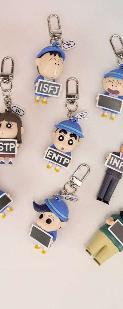 ランダムスクエア クレヨンしんちゃん MBTI フィギュアキーリング