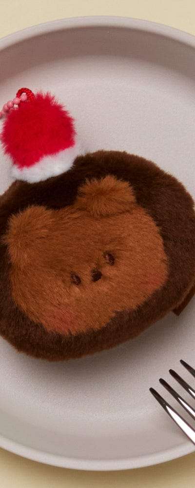 LINE FRIENDS ミニニ デザートカフェ ブニニ チョコロール ぬいぐるみ キーリング