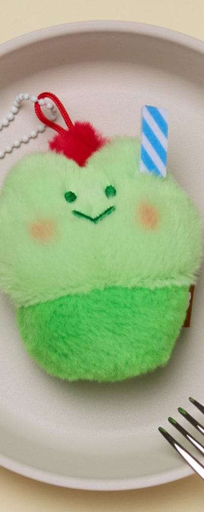 ラインフレンズ ミニニ デザートカフェ レニニ メロンソーダ ぬいぐるみキーリング