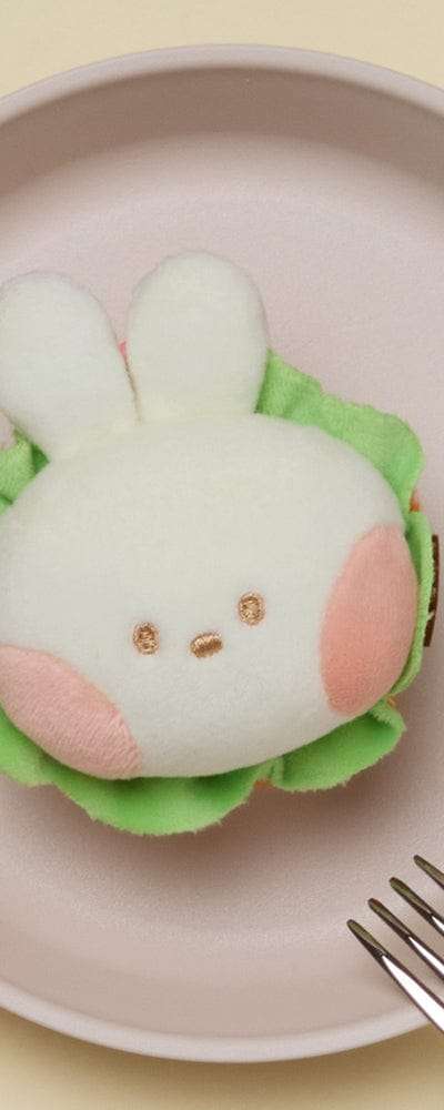 ラインフレンズ ミニニ デザートカフェ コニニ サンドイッチ ぬいぐるみキーリング