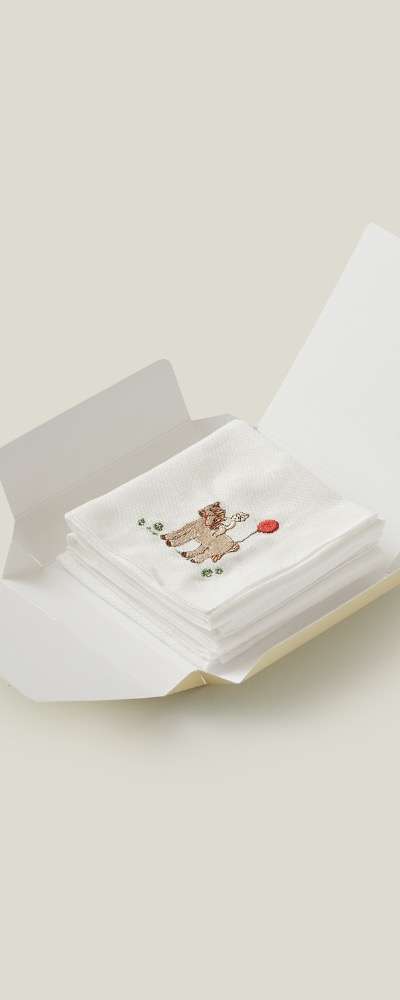 2026 Horse Year Gauze Handkerchief 5-Piece Set