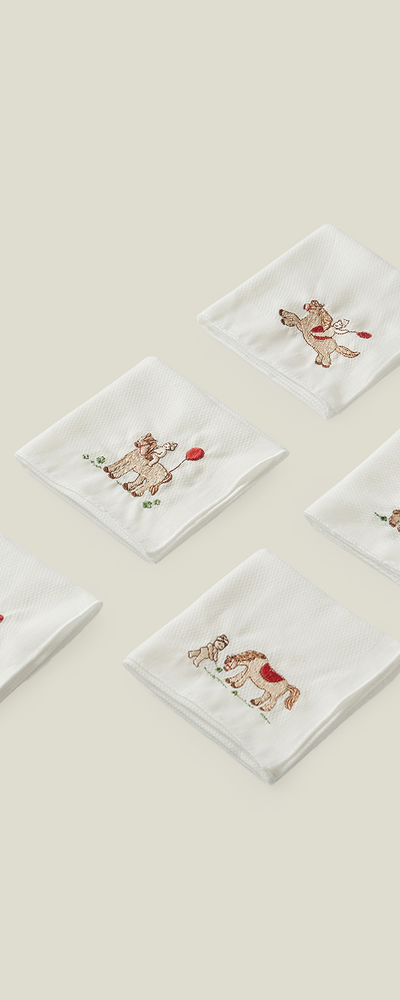 2026 Year of the Red Horse Gauze Handkerchief 5 Types (Single Item)