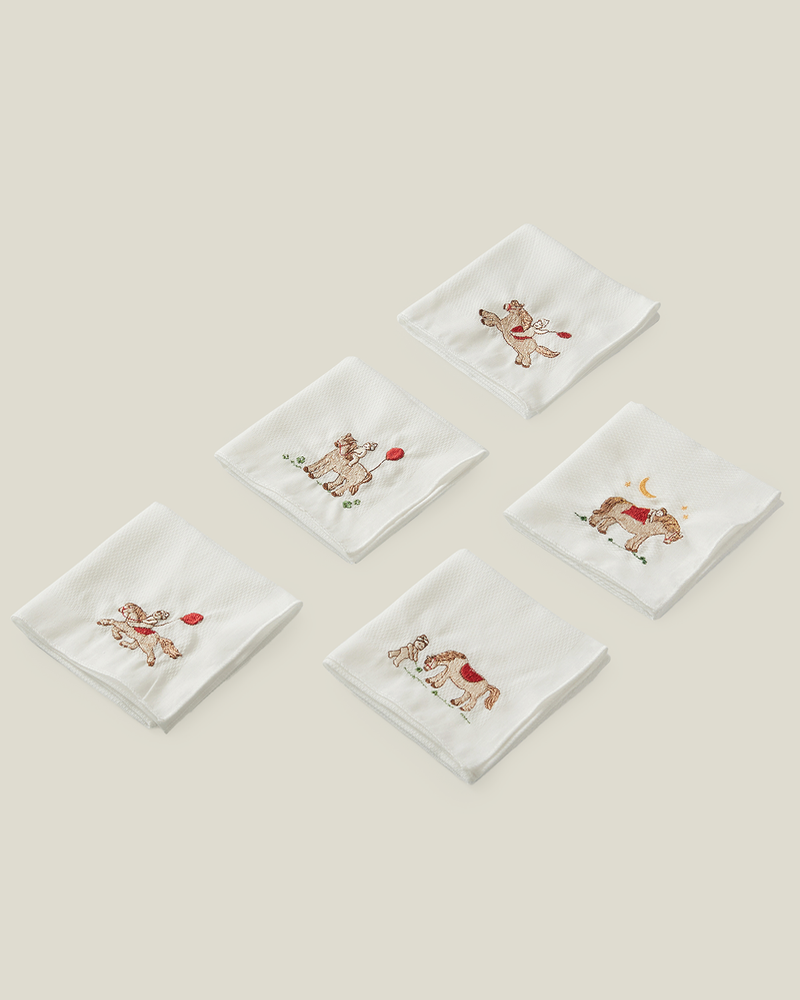 2026 Year of the Red Horse Gauze Handkerchief 5 Types (Single Item)