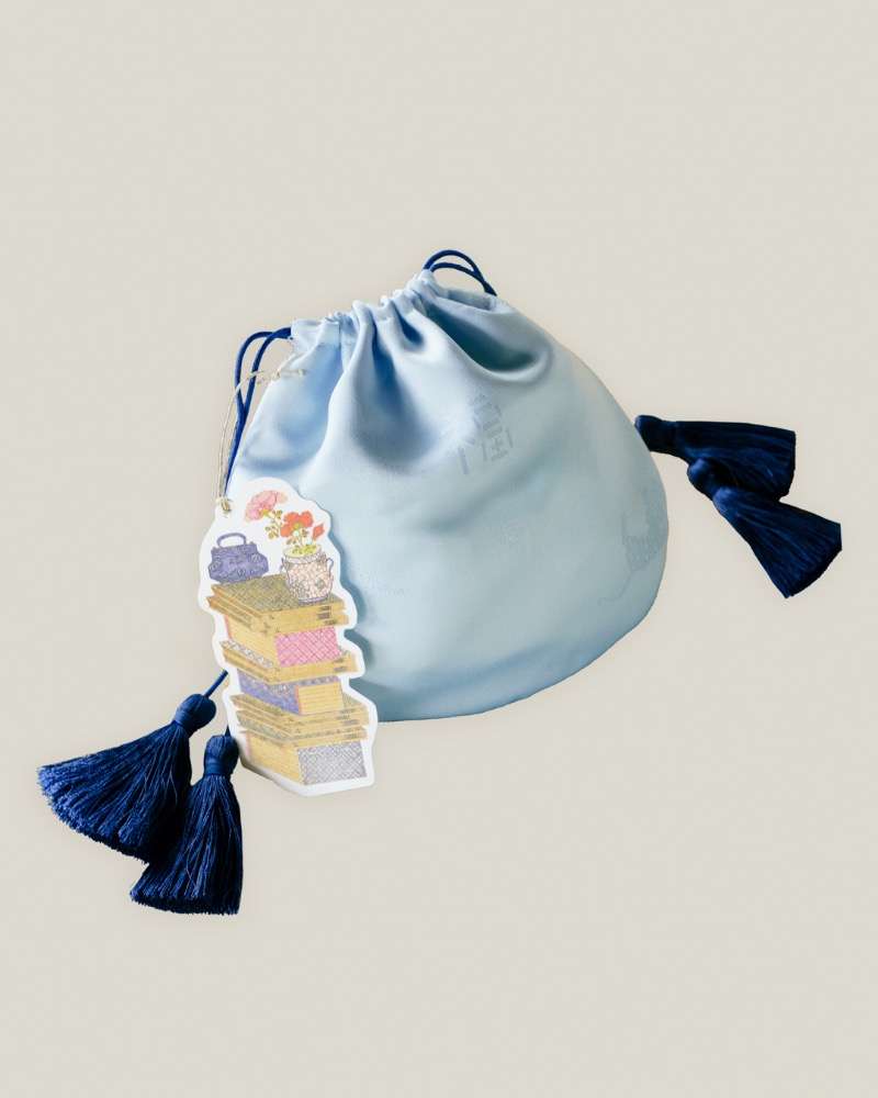 Beaded Fortune Pouch Bringing Success – with Bookshelf Tag Gift / Free Postcard Writing Service
