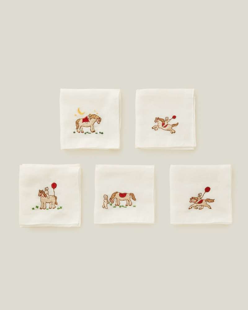 2026 Year of the Horse Summer Gauze Handkerchief 5 Designs (Single Item)