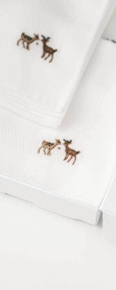 Deer Gauze Handkerchief 5-Piece Set