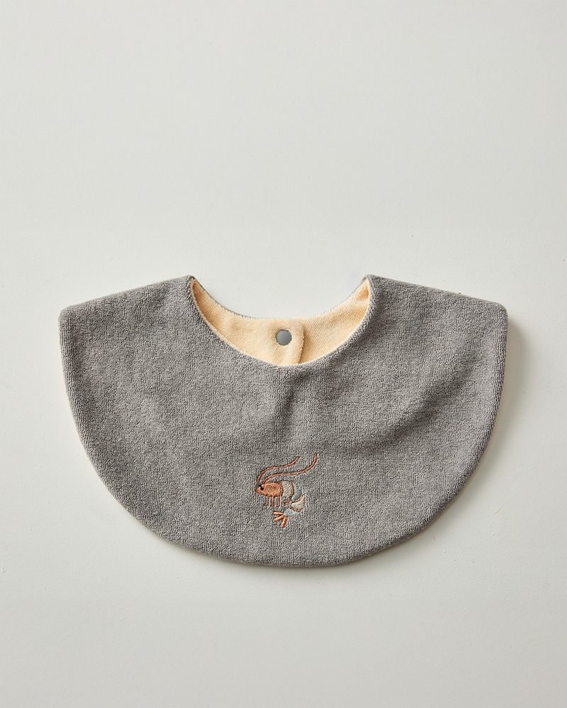 Sea Creature Embroidery Bib 3 Types (Single Item)