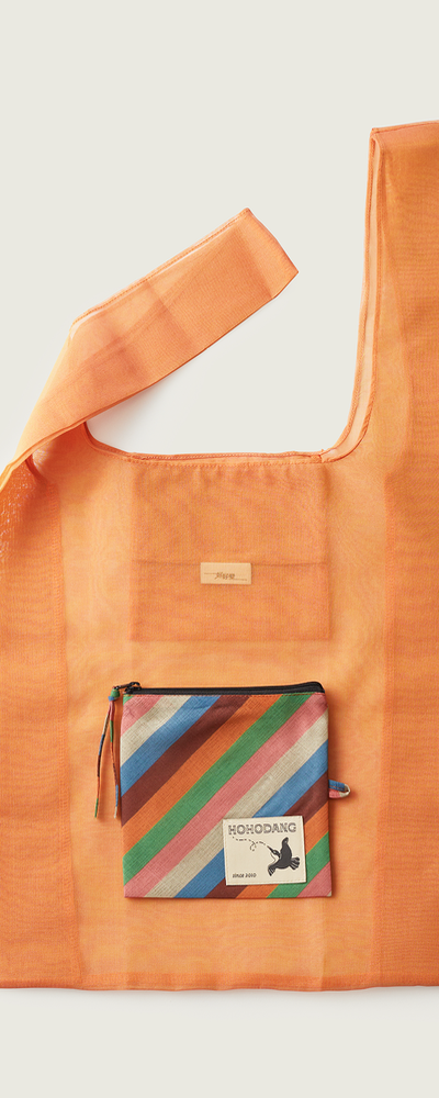 Nobang Pocket Eco Bag + Mosi Saekdong Pouch (Small) Set