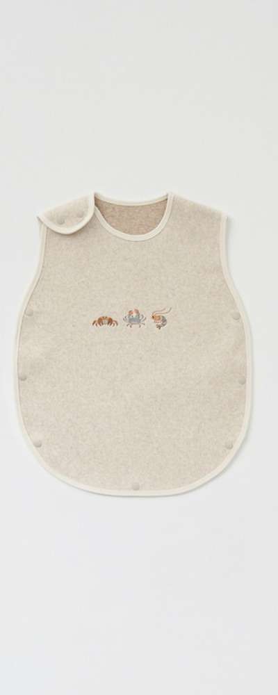 Fish and Crab Illustrated Infant Sleep Vest