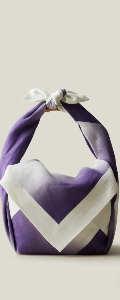 Wrapping Cloth Tag Ramie Pojagi Basket