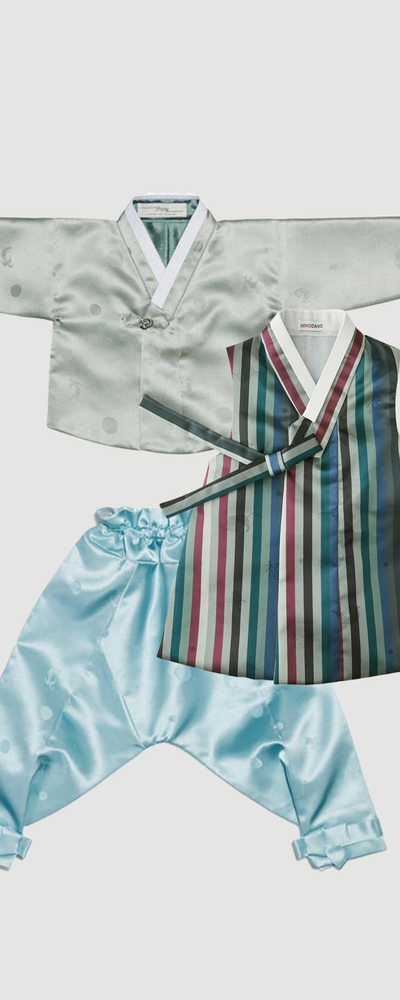 [Best Combination] Boys Winter Hanbok Deep