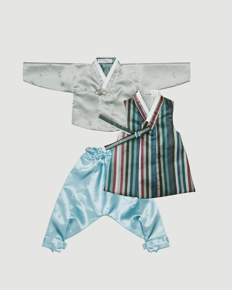 [Best Combination] Boys Winter Hanbok Deep