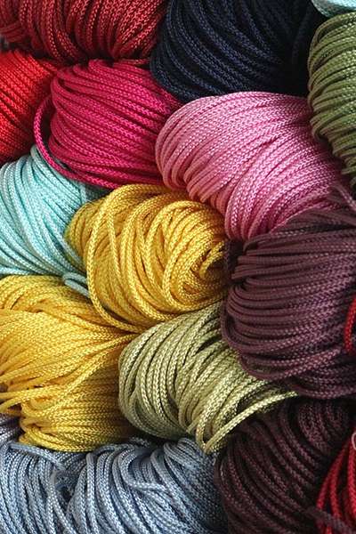 Knotted Cord - Twisted Silk Cord (4 ma, 360cm) [Traditional Korean Craft Material, Cord, Traditional Knot Work, Silk Thread]