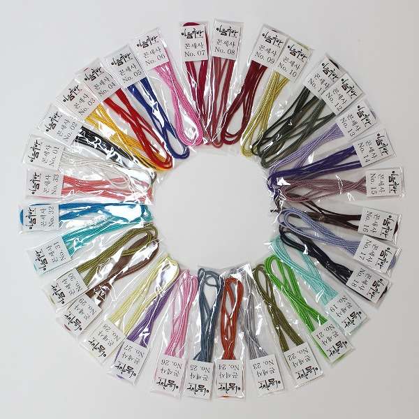 Twisted Cord - Knotted String / 33 Colors, 1 Roll (90cm)