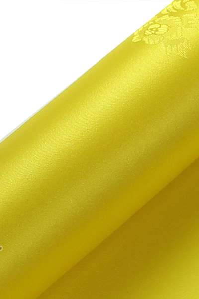 Small Flower Pattern Ramie Silk Fabric 02 (Yellow) [Traditional Korean Craft Material, Silk, Ramie Weave, Korean Dress Fabric]