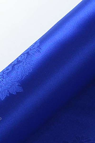 Small Flower Pattern Sample Fabric 04 (Blue) [Embroidery Craft Material, Mulberry Silk, Silk, Twill Weave, Hanbok Fabric]