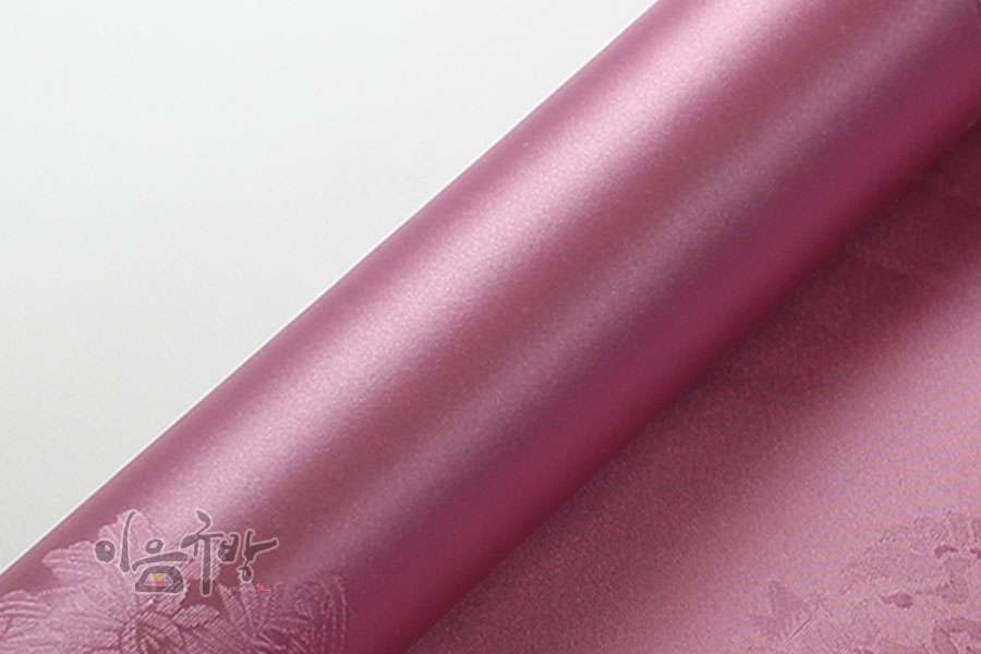 Mbon Dan 07 - Small Flower Pattern (Pink) [Korean Traditional Craft Material, Natural Silk, Silk, Dupion, Hanbok Fabric]