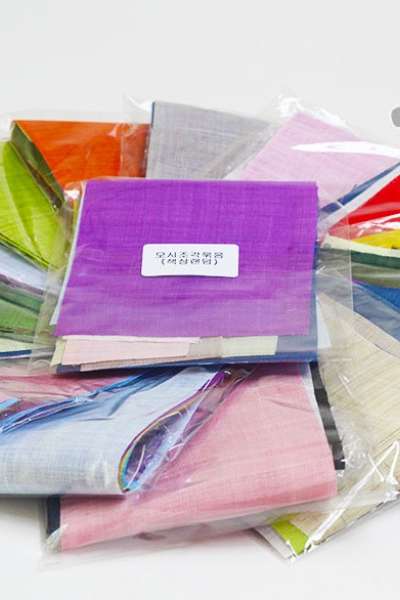 Ramie Fabric Scraps Bundle [Korean Needlework, Fabric, Ramie Fan, Ramie Screen]