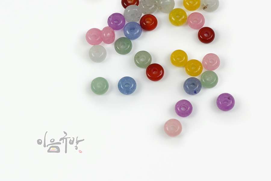 Jade Beads 8mm - Traditional Knots, Donut Stones, Knot Materials, Embroidery Crafts