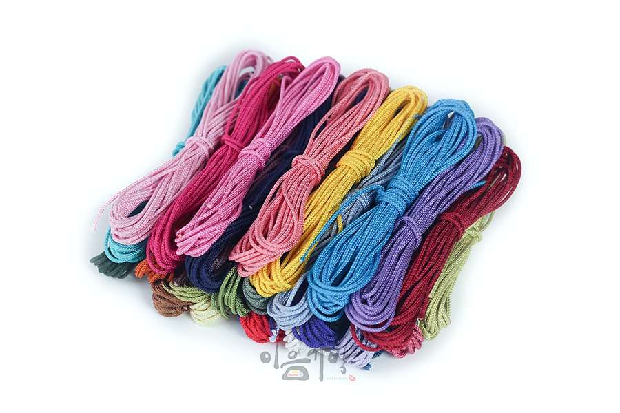 Knotted Cord - Twisted Rayon Thread (Kkonsesa) 32-Color Set 2 (4 Lengths Each) [Gyubang Craft Material, Traditional Knot, Rayon Thread]