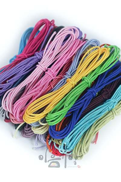 Twisted Silk String - Kkon Sesa 32-Color Set 1 [Korean Traditional Craft Materials, Traditional Knotting, Rayon Thread]