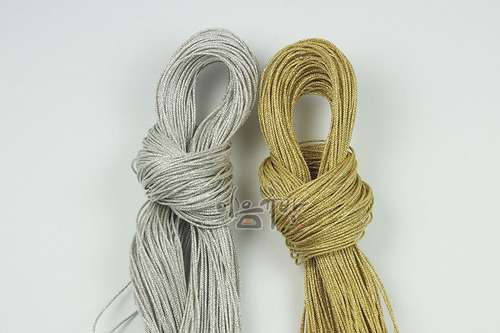 Concessesa Silver Thread and Gold Thread [Traditional Embroidery Craft Material, Trim, Knot Cord]