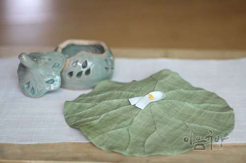 Small Gauze Lotus Leaf Canopy (Green) [DIY Package]