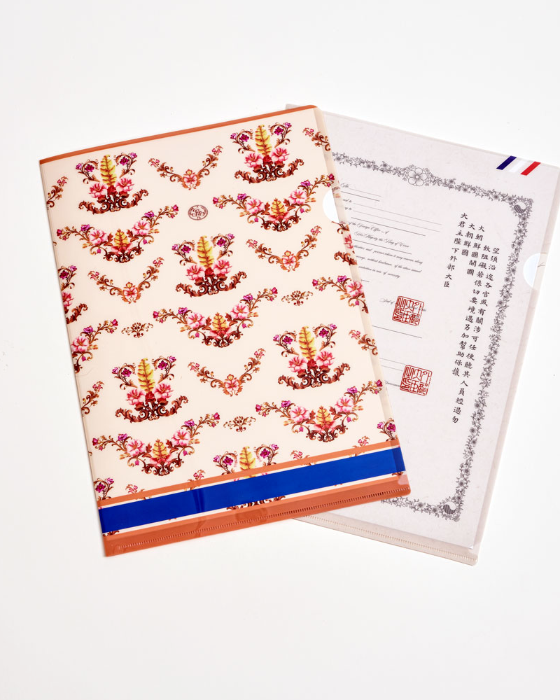 [140th Anniversary of Korea-France Diplomatic Relations] PP File Holder 2 Types (Salamina / Joseon Empire Passport Format)