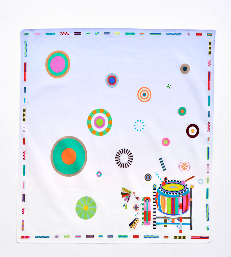2026 Royal Culture Festival Mugu Pattern Hand Towel
