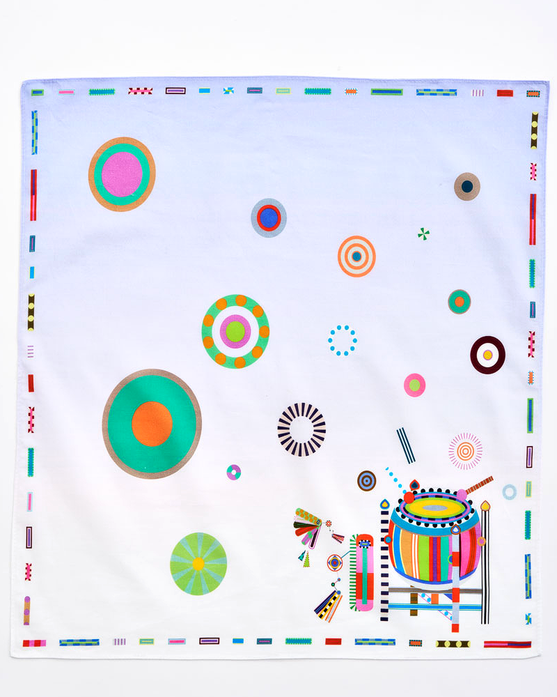 2026 Royal Culture Festival Mugu Pattern Hand Towel