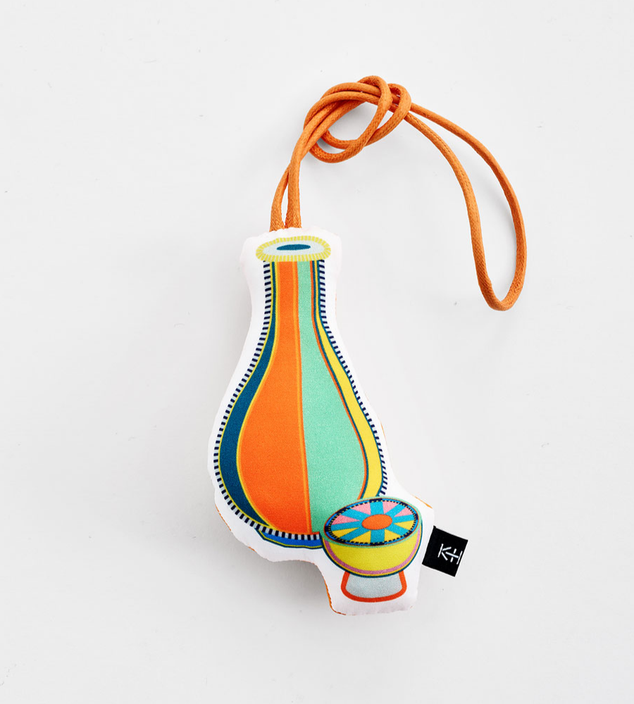 2026 Royal Court Culture Festival Wine Bottle and Cup Fabric Keyring