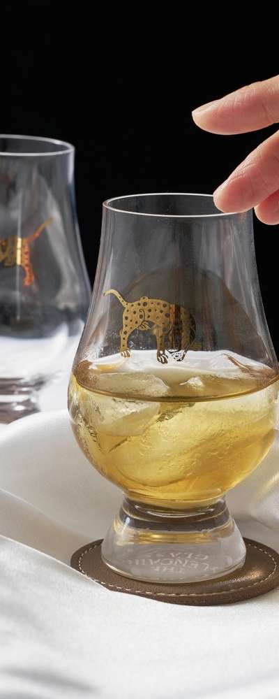 Tiger Whiskey Glass & Coaster Set (2P) - Genuine Glencairn