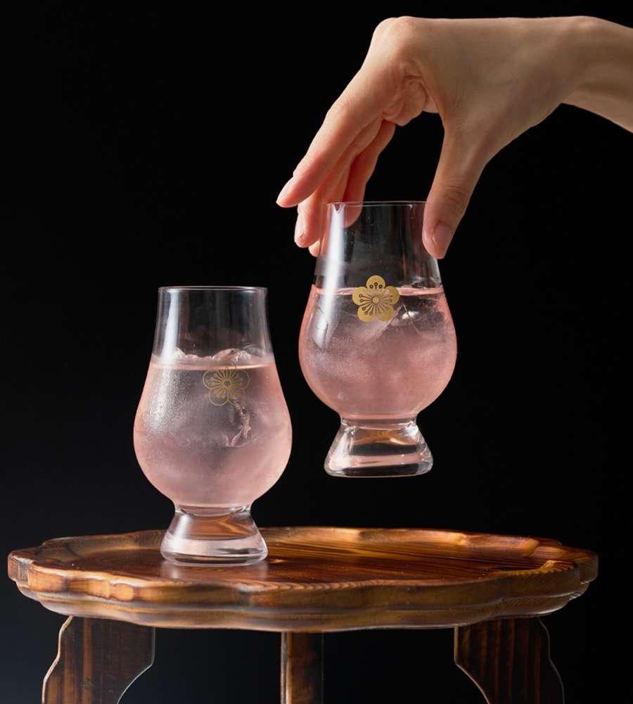 Plum Blossom Whiskey Glass Set (2P)