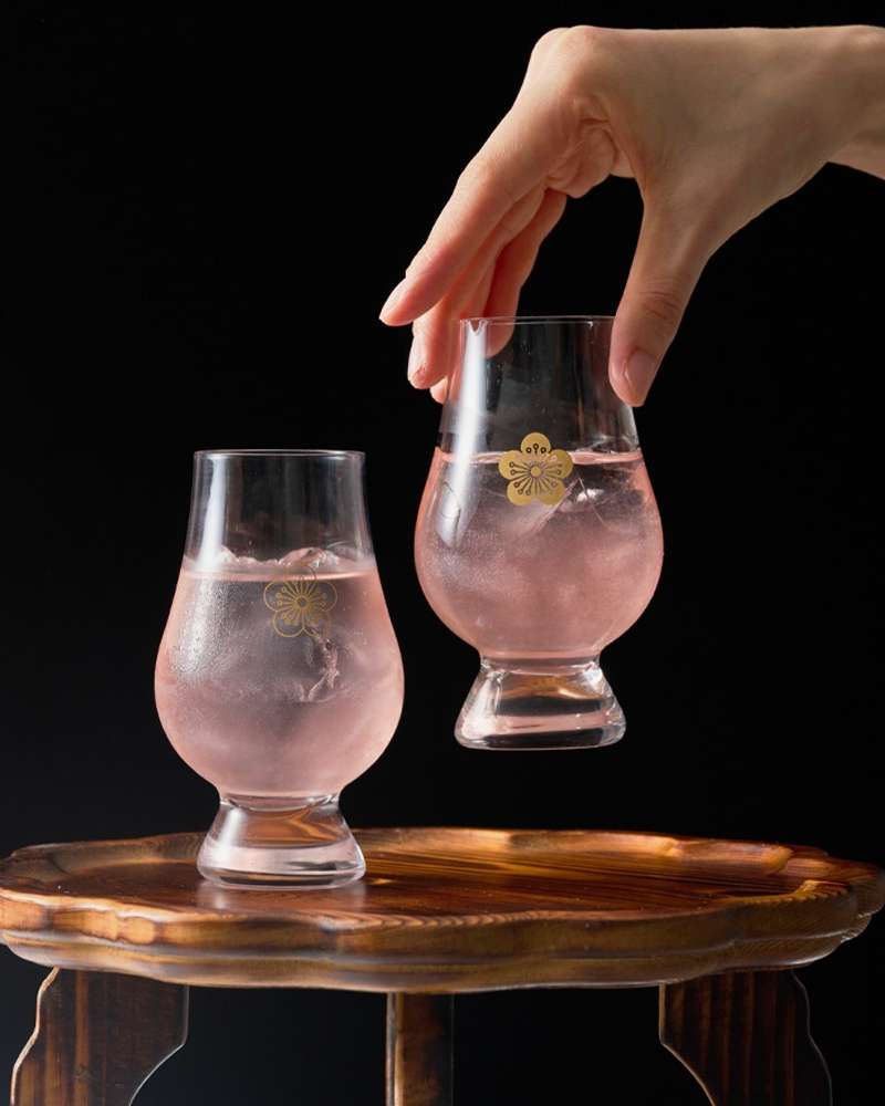 Plum Blossom Whiskey Glass Set (2P)