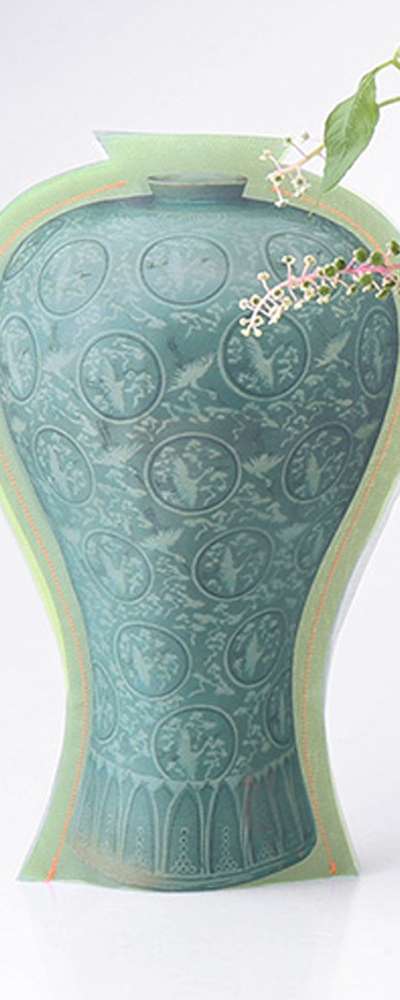 Goryeo Celadon Fabric Vase Cover