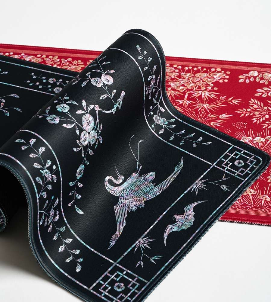 Mother-of-Pearl Long Pad Sticker Set