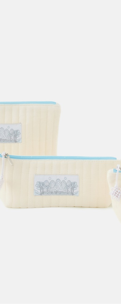 IrrwolObong Quilted Pouch (Cotton/S, M, L)