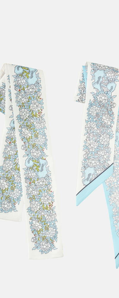 Peony Silk Scarf