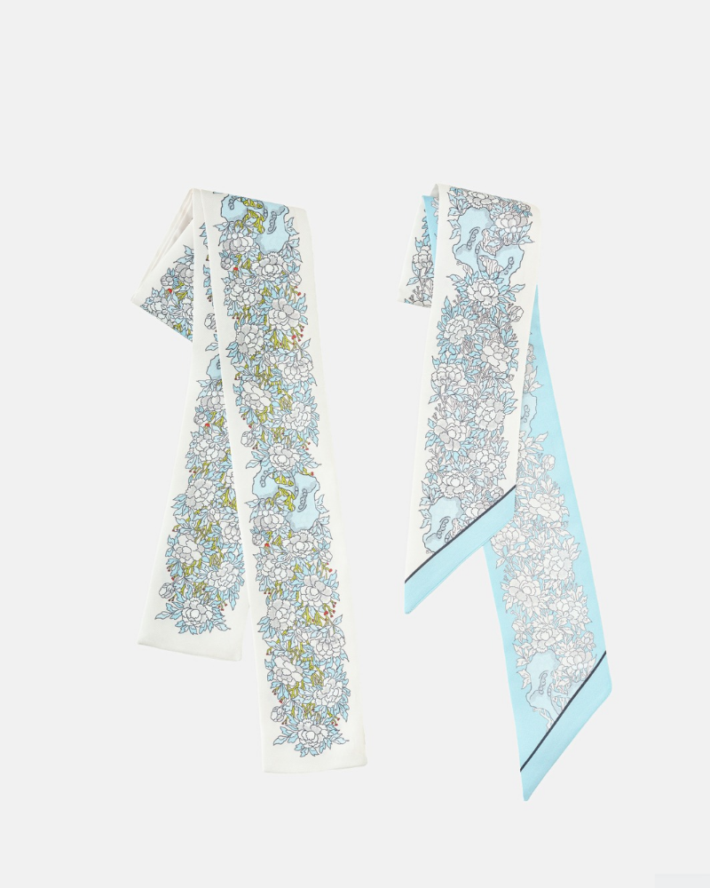 Peony Silk Scarf
