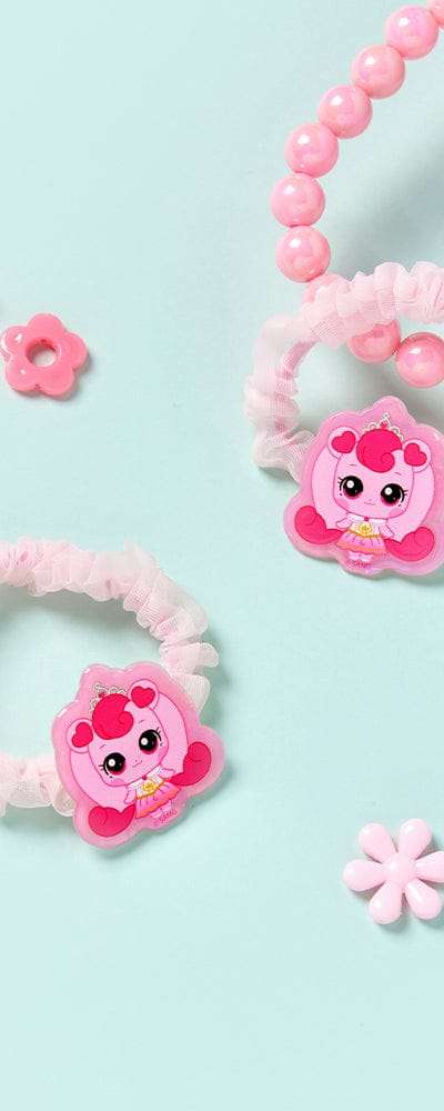 キャッチティニピン シーズン6 ハチュピン ホログラム ヘアシュシュ セット (2PCS)