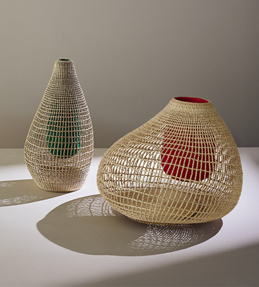 Layered Porcelain Vase