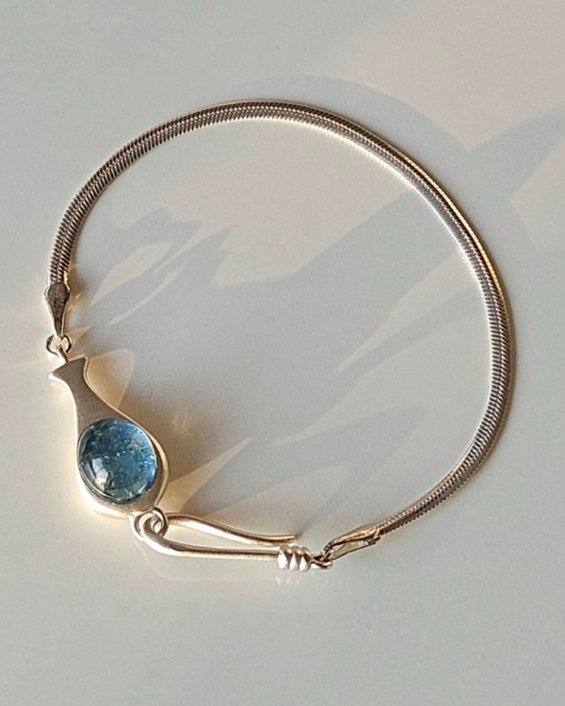 Blue and White Porcelain Bracelet