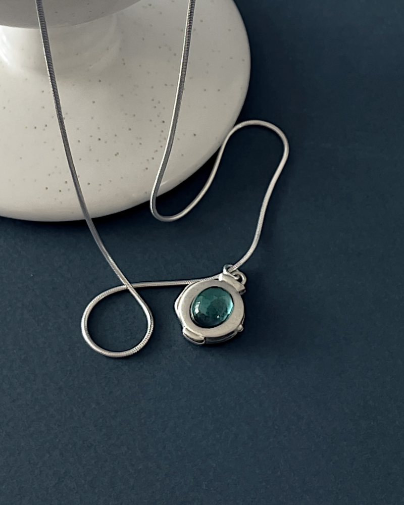 Moon Jar Rocket Topaz Necklace