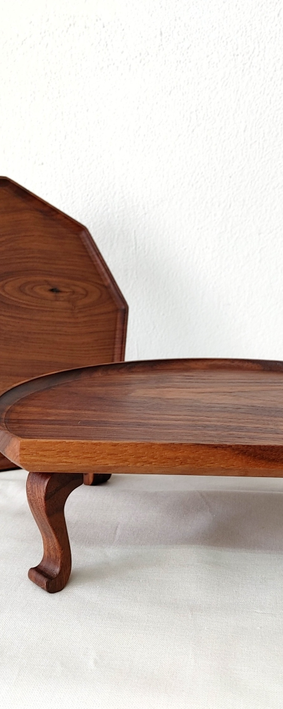 Walnut Wood Mini Soban Series (Half-Round / Polygonal)