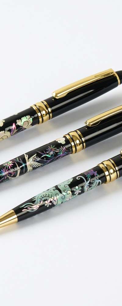 Traditional Folk Painting Mother-of-Pearl Ballpoint Pen