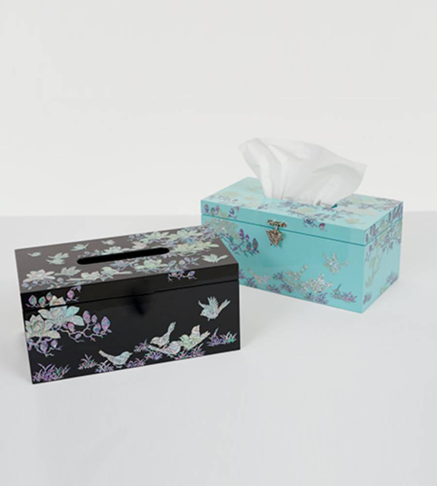 Magnolia Garden Mother-of-Pearl Tissue Case