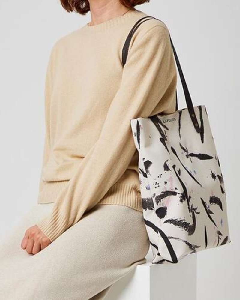 Ink Painting Mugunghwa Canvas Bag