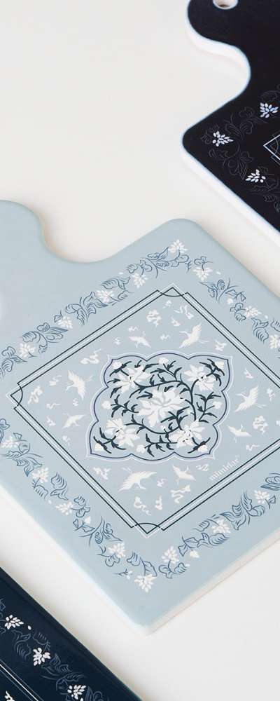 Goryeo Celadon Peony Pot Coaster