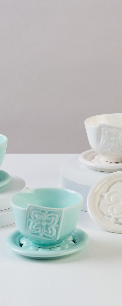 Traditional Pattern Tea Cup Set