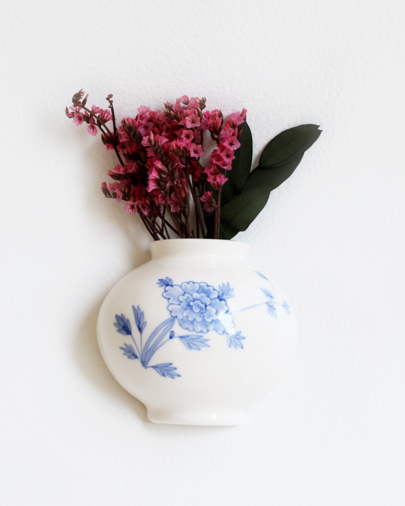 Blue and White Peony Jar Magnet